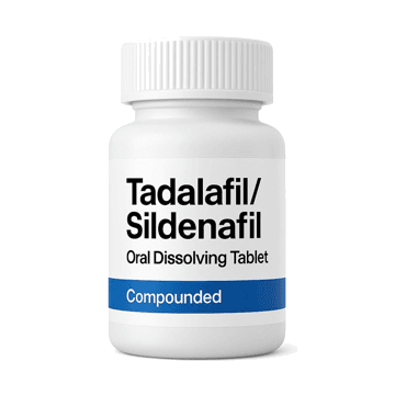Tadalafil/Sildenafil oral dissolving tablet bottle